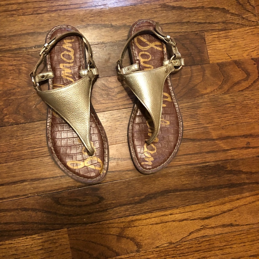 Gold Sam Edelman sandals